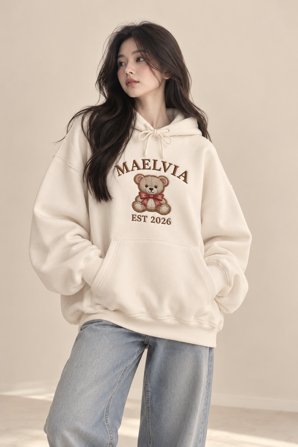 Maelvia Teddy Club Hoodie